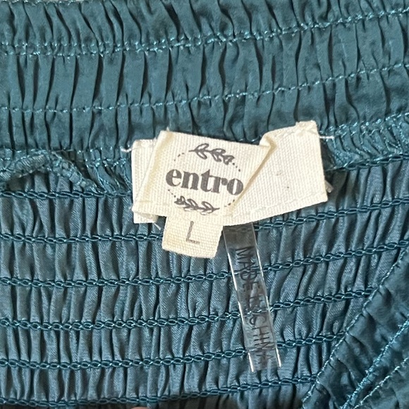 🍒 NWOT 🍒 SKORT ONLY smocked high waist and ruffle detail - teal - Picture 5 of 6